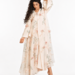 Ivory Bloom Abaya – MS15
