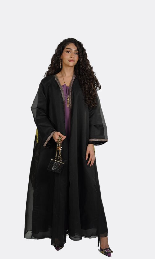 Nocturne Bloom Abaya - Image 3