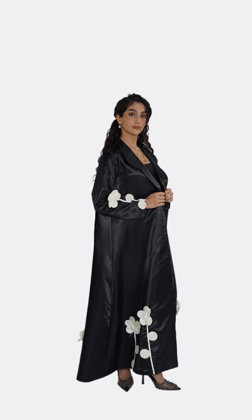 Noir Fleur Abaya - Image 3