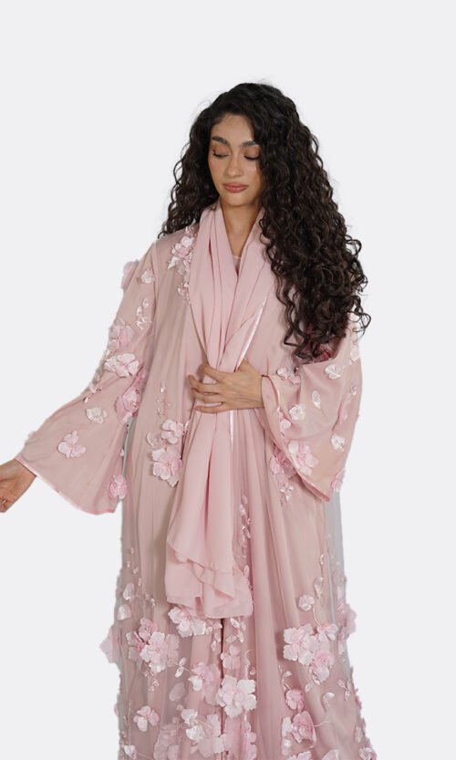 Seraphine Blush Abaya - Image 3