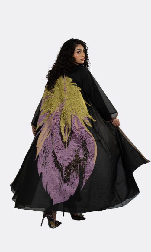 Nocturne Bloom Abaya - Image 4