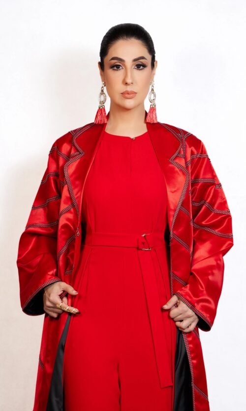 Sage Elegance Abaya – MS02 - Image 3