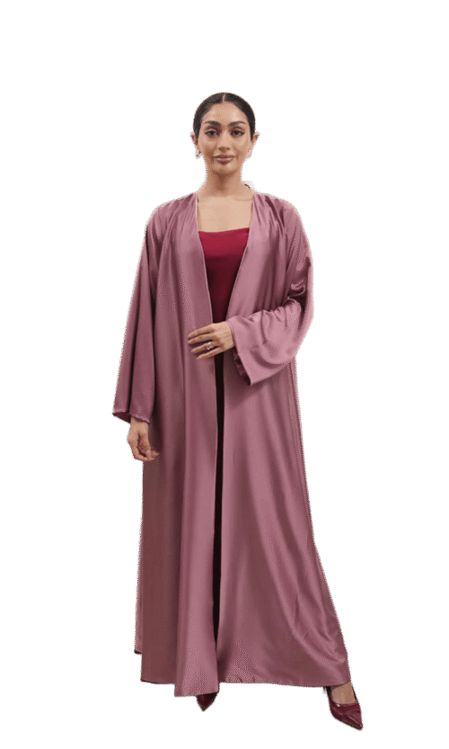 Soft Contrast Abaya – MS53 - Image 4