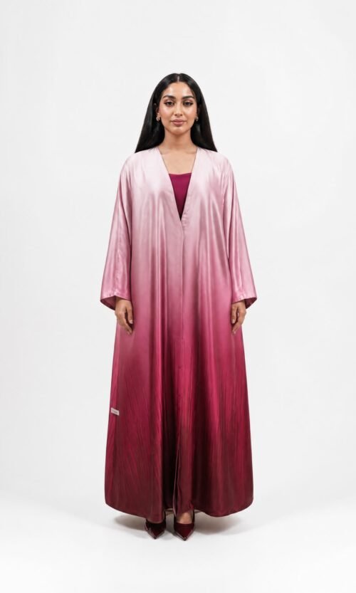 Soft Contrast Abaya – MS53 - Image 7