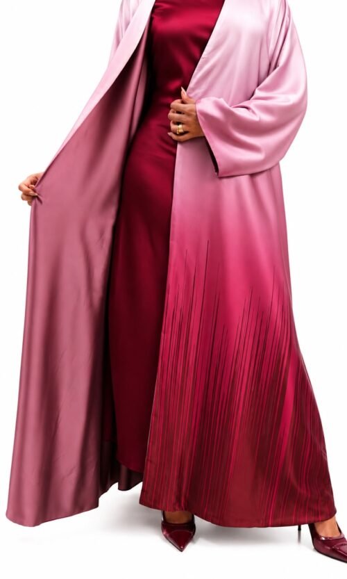 Soft Contrast Abaya – MS53 - Image 8
