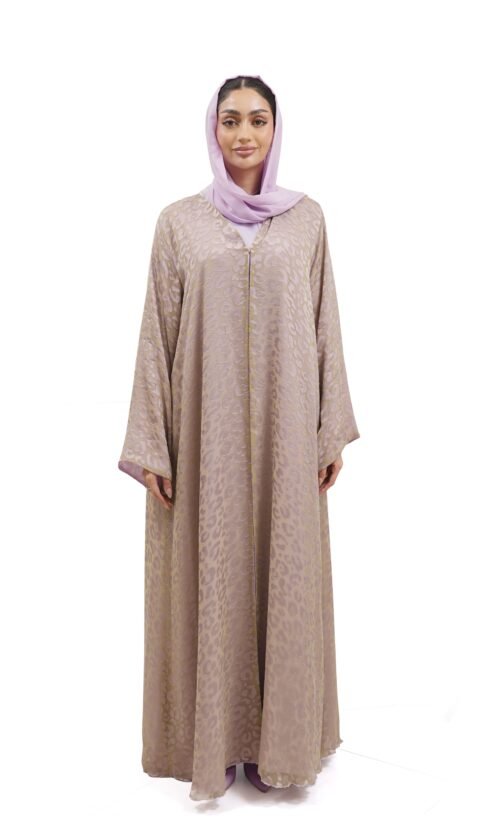 Pastel Contrast Abaya – MS10 - Image 4