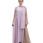 Pastel Contrast Abaya – MS10