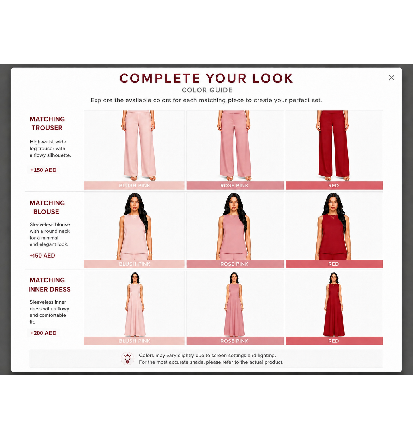 Complete Your Look Color Guide