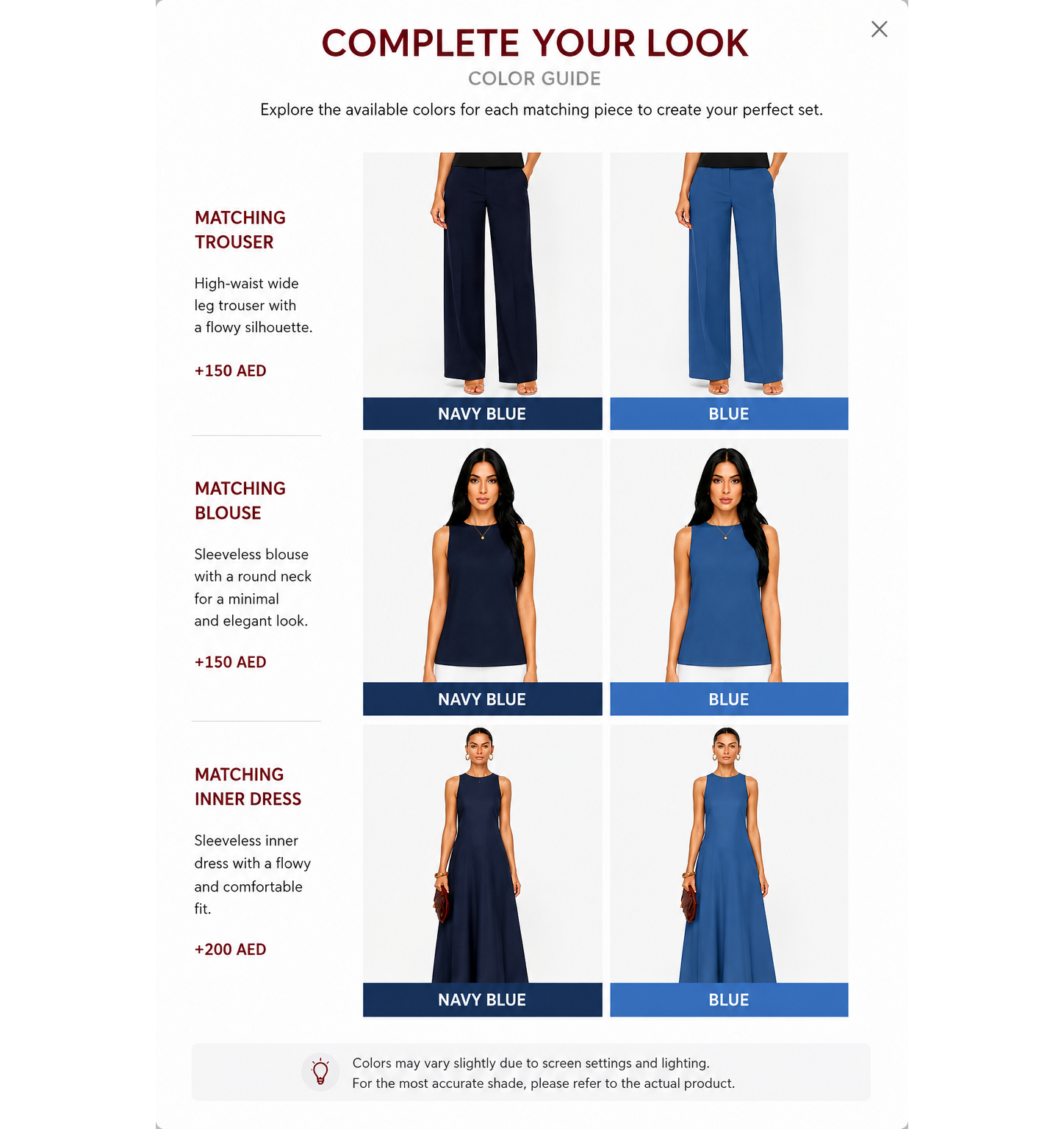 Complete Your Look Color Guide
