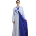 Noir Blue Abaya – MS54