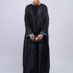 Midnight Azure Bloom Abaya – MS66