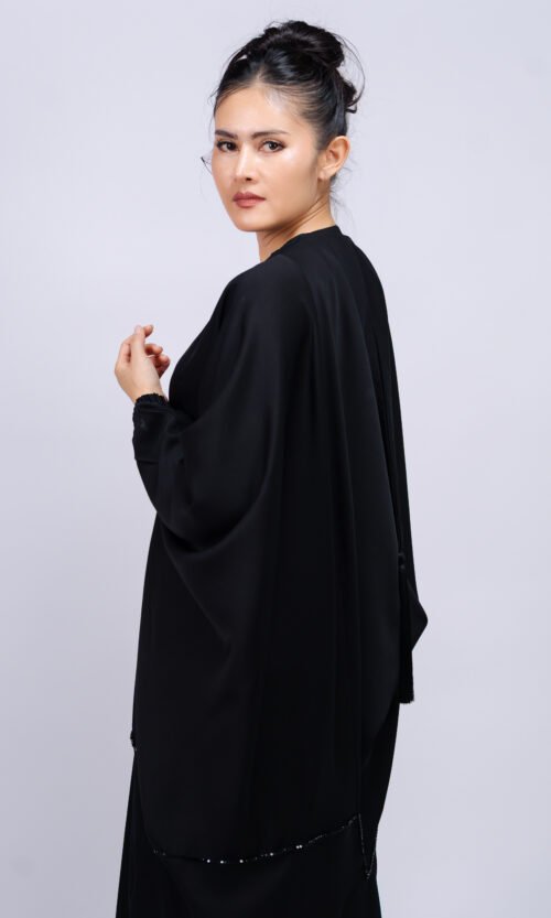 Midnight Drape Abaya – MS70 - Image 5