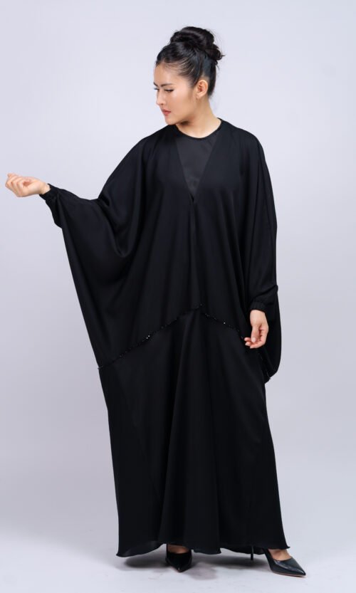 Midnight Drape Abaya – MS70 - Image 6