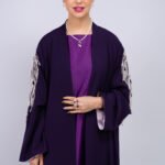 Plum Crystal Abaya – MS58