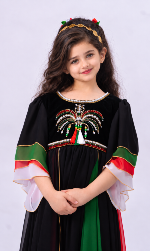 Girls UAE National Day Handmade Celebration Dress - Image 12