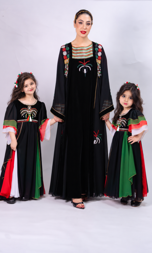 UAE National Day Family Matching Outfit Combo – Mother & Two Girls - Image 8