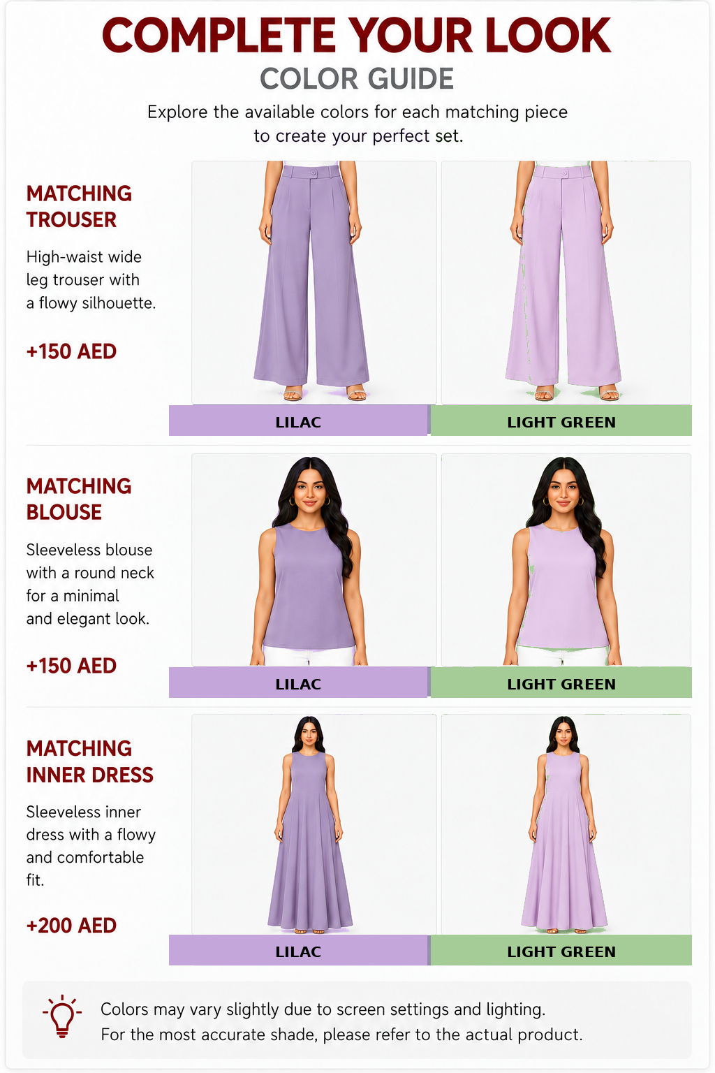 Complete Your Look Color Guide