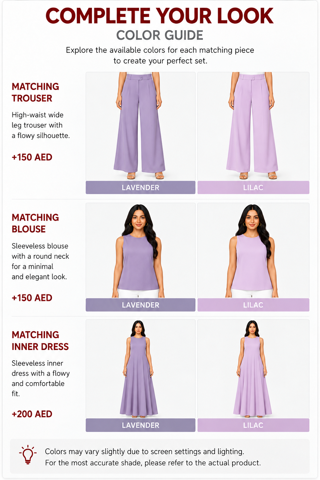 Complete Your Look Color Guide