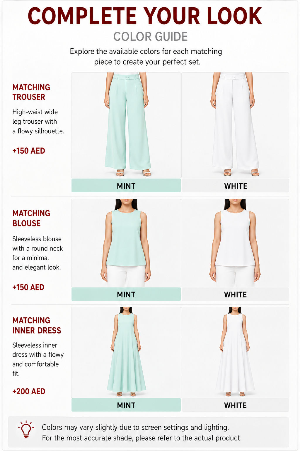 Complete Your Look Color Guide