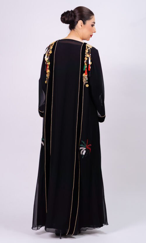 UAE National Day Handmade Abaya – Heritage Edition 05 - Image 4