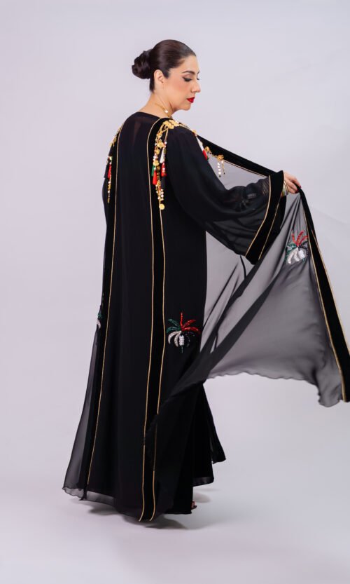 UAE National Day Handmade Abaya – Heritage Edition 05 - Image 11