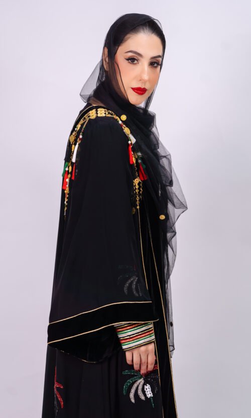 UAE National Day Handmade Abaya – Heritage Edition 05 - Image 14