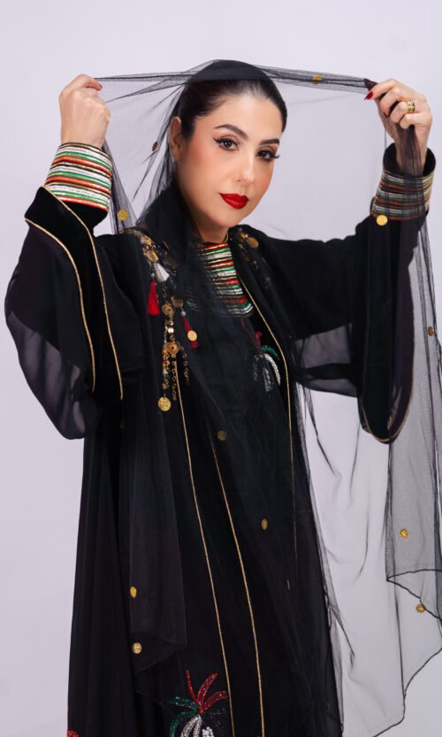 UAE National Day Handmade Abaya – Heritage Edition 05 - Image 15
