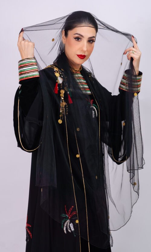 UAE National Day Handmade Abaya – Heritage Edition 05 - Image 16