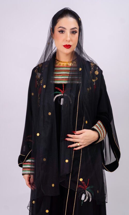 UAE National Day Handmade Abaya – Heritage Edition 05 - Image 18
